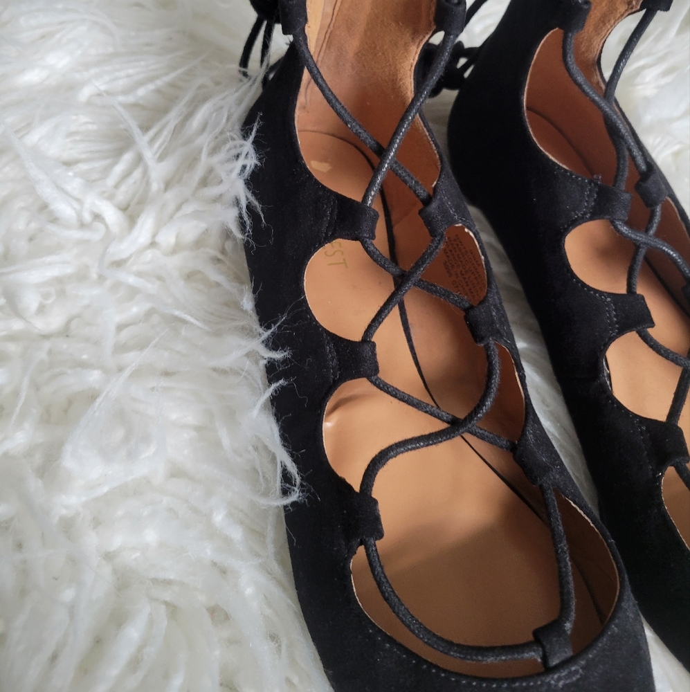 Nine West Signmeup Lace-Up Flats - Picture 4 of 11